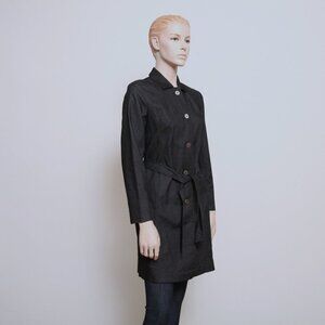 Amanda Smith Petite Coat Black Women 4P